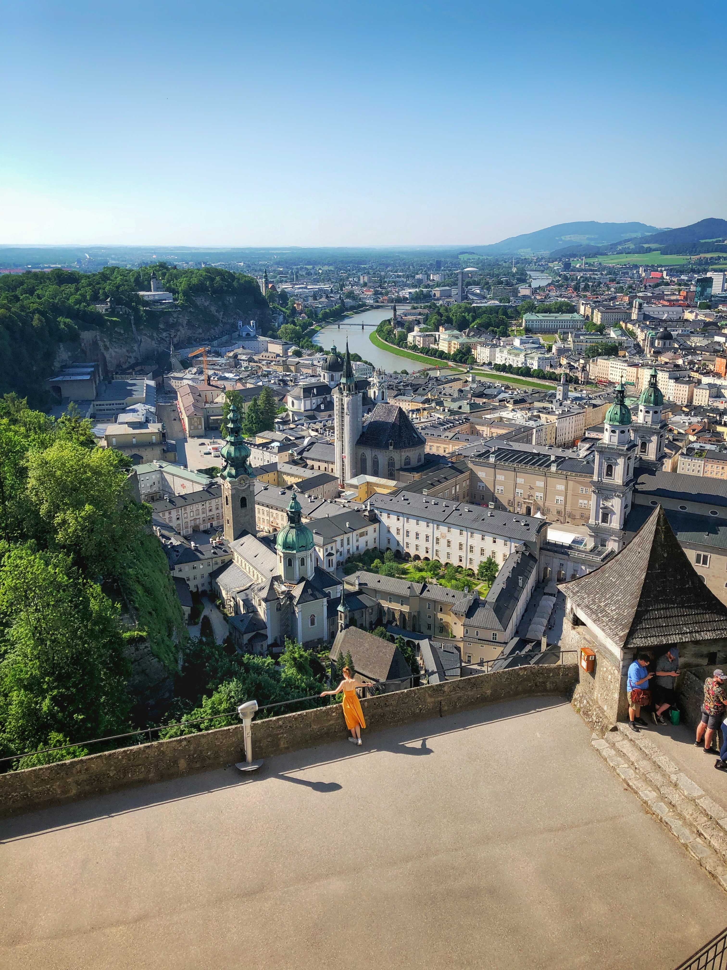 View of Salsburg, Austria from the Fortress Hohensalzburg